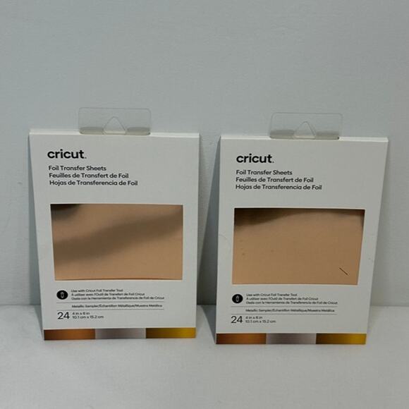 Provo Craft/ Cricut Other - NEW Cricut Rose Gold Metallic Foil Sheets - 2 packs (24 sheets in each) 4x6 inch